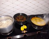 A picture of step 1 of Halwa fry.