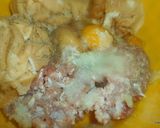 Kapros zöldbabfőzelék töltött fasírttal recept fázis 3 fotója