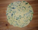 A picture of step 4 of Methi paratha/Thepla.