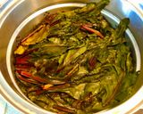 Foto del paso 2 de la receta: Ensalada de hojas de betarraga al vapor