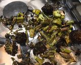 A picture of step 4 of Pink pasta with sprouting broccoli and anchovies.