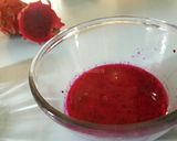 Foto langkah ke 2 dari resep No Bake Dragon fruit Cheese Cake.