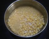 A picture of step 1 of Vati dal khaman.