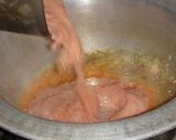 A picture of step 4 of Arvi Gosht.