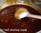 A picture of step 4 of Tamarind chutney meethi gud imli ki chutney.