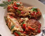 รูปขั้นตอนการทำที่ 3 ของ เมนูพริกหวานเจียวไข่