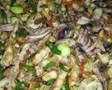 Foto langkah ke 9 dari resep Oseng-oseng mercon cumi asin feat tempe.