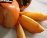 Une image de l'étape 1 de 🎄Panna 🥛cotta🥭 mangue 🍈kaki🍧 coco🥥.