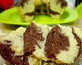 Foto langkah ke 7 dari resep Steamed marble cake (versi ekonomis).