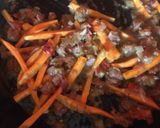 A picture of step 2 of Beef sauce &Rice.