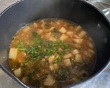 A picture of step 2 of Ugly Duckling Soup.