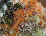A picture of step 2 of Kachumbar raita.