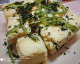 A picture of step 8 of Besan dhokla.