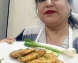 A picture of step 6 of Green onion rice pancakes.