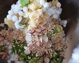 A picture of step 2 of Sabudana waffles.