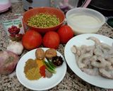Foto langkah ke 1 dari resep Nasi Kacang ijo + Udang ala Kuwait (Mamous al Rubyan).