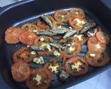 A picture of step 1 of Baked Tomato And Garlic With Smoked Kieler Sprat.