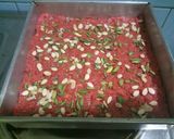 A picture of step 8 of Lauki ki burfi (bottle gourd burfi).