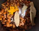 A picture of step 1 of Rajma chawal.