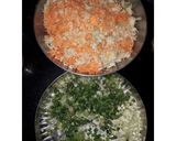 A picture of step 1 of Veg Manchurian.