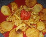 عکس مرحله 2 از دستور سیب زمینی خطی