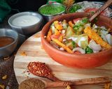 A picture of step 9 of Kurkure Bondhi Chaat.