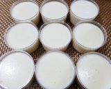 Hình bước làm 3 của món Tàu hũ (làm từ sữa đậu nành và rau câu dẻo)