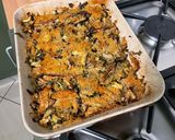 A picture of step 16 of Zucchini and Eggplant Gratin with Beef and Cilantro.
