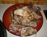 Foto del paso 1 de la receta: Conejo con arroz y verduras