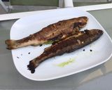 Une image de l'étape 6 de Truites saumonées grillées farcies au pesto herbes et ail.
