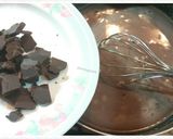 Foto langkah ke 9 dari resep Puding Busa Jeruk Lapis Cokelat.