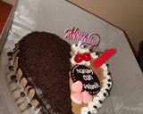 Foto langkah ke 5 dari resep Brownis kukus kue tart.