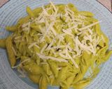 A picture of step 8 of Green Pasta.