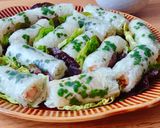 Hình bước làm 7 của món Bánh Hỏi Cuốn Tôm Rim