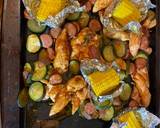 Sheet pan barbecue chicken and sausage recipe step 4 photo