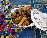 A picture of step 3 of Hyderabadi Mutton Fry.