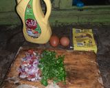 A picture of step 1 of Brawn Omlette.