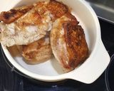A picture of step 2 of Chicken Escabeche.