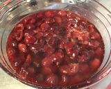 Une image de l'étape 6 de Compote de cerises et pêches jaunes aux pistaches.
