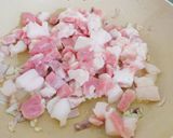 Hình bước làm 1 của món Bánh ít gói lá chuối nhân đậu xanh,thịt heo,nấm mèo