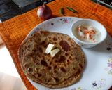 A picture of step 6 of - Punjabi Onion Stuffed Paratha.