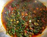 A picture of step 2 of Lahsuni Palak.