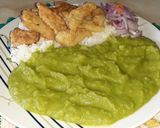 Foto del paso 7 de la receta: Chicharrón de Pescado con Puré de Espinaca