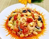 Hình bước làm 3 của món Salad Trái Cây Tôm