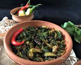 A picture of step 5 of Paat Shaak / Shaag Bhaja (Jute Leaves Stir Fry - Bong style).