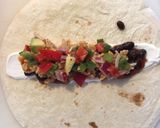 A picture of step 3 of Shredded Chicken Burritos.