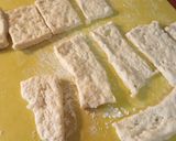A picture of step 3 of Navajo Fried Onion Bread.