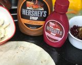A picture of step 2 of Leftover Tortilla/Roti: Cold Fruits Deserts Tortilla Wraps.