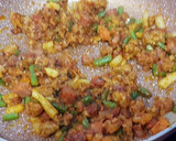 Foto del paso 3 de la receta: Lentejas con salsa boloñesa, jamón y verduritas