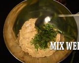 A picture of step 2 of Pathrade Colocasia Rolls in coconut gravy with Mutton Chicken.